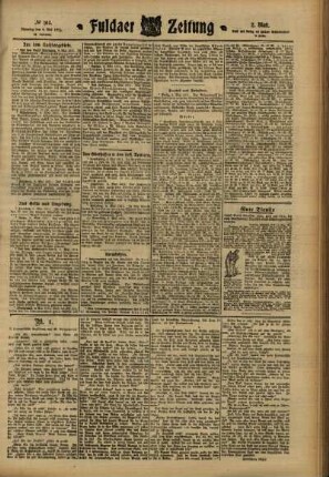 Zweite Ausgabe vom Dienstag, den 09. Mai 1911.