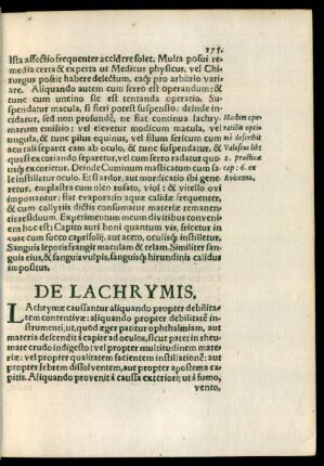 De Lachrymis.