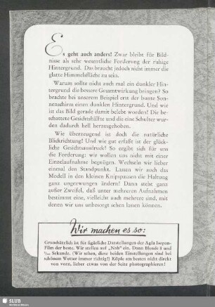 Es geht auch anders!
