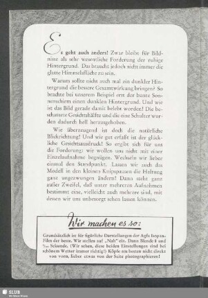 Es geht auch anders!