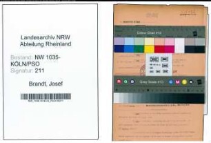 Entnazifizierung Josef Brandt , geb. 00.00.0000 (Wiegemeister)