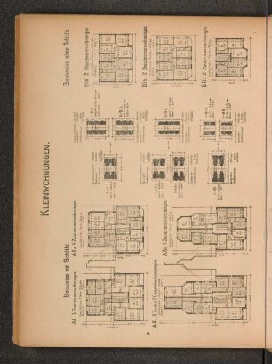 Kleinwohnungen.