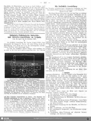 Die Kollektiv-Ausstellung des Vereins selbständiger Uhrmacher Leipzigs auf der Sächsisch-Thüringischen Industrie- und Gewerbe-Ausstellung 1897