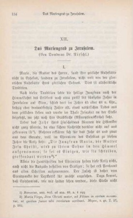 154-179 Das Mariengrab zu Jerusalem : I.
