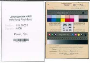 Entnazifizierung Otto Perret, geb. 06.07.1896 (Kalkulator)