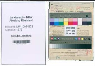 Entnazifizierung Johanna Schulte , geb. 20.08.1912 (Referentin)