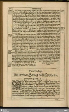 Am vierden Sontag nach Epiphaniae