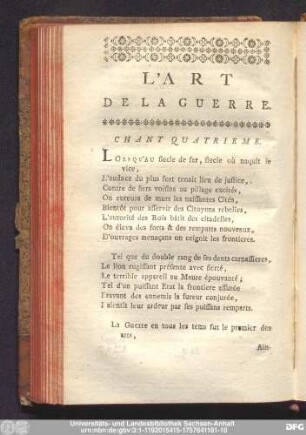 Chant Quatrieme.