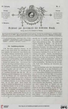 Heft 1 (8. November 1867)