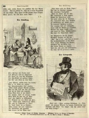 "Der Täufling" "Der Telegraph"