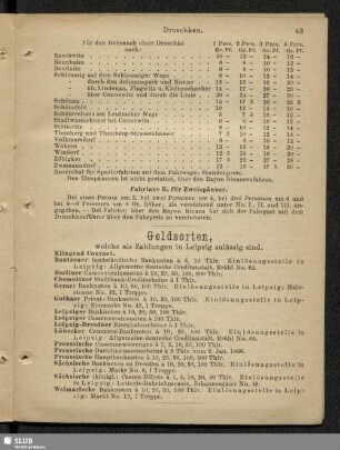 Geldsorten