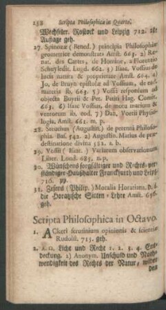 Scripta Philosophica in Octavo