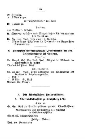 Die Königlichen Universitäten