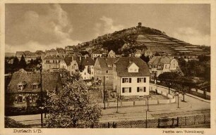 Postkartenalbum mit Motiven von Durlach. "Durlach in Baden. Partie am Turmberg"