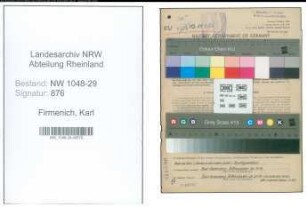 Entnazifizierung Karl Firmenich , geb. 27.03.1888 (Beamter)