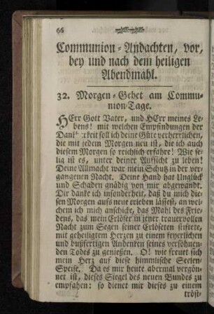 Communion-Andachten, vor, bey und nach dem heiligen Abendmahl.