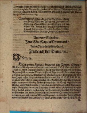 Sacrae Regiae Majestatis Sueciae Literae Ad Eminentißimum Dn. Electorem Moguntinum Et in simili ad reliquos Sacri Romani Imperii Electores, Principes ac Status : in quibus Controversia, quae nunc vertitur inter Reges Sueciae & Daniae cum suis circumstantiis exponitur & auxilium Imperii contra Daniam postulatur