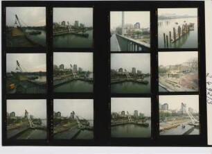 Friedensbrücke - Behelfsbrücke, Frankfurt am Main, 1992
