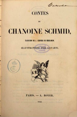 Contes Du Chanoine Schmid, [1]