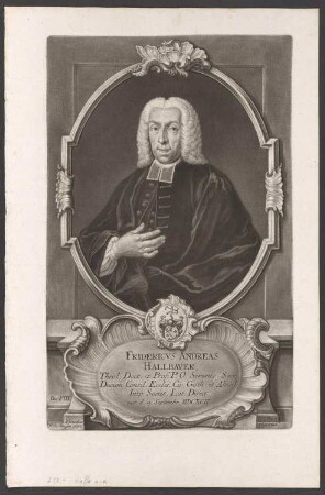 Porträt Friedrich Andreas Hallbauer (1692-1750)