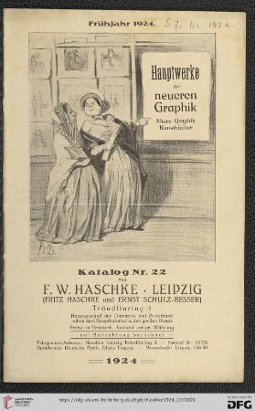 Nr. 22: Katalog: Hauptwerke der neueren Graphik : ältere Graphik, Kunstbücher