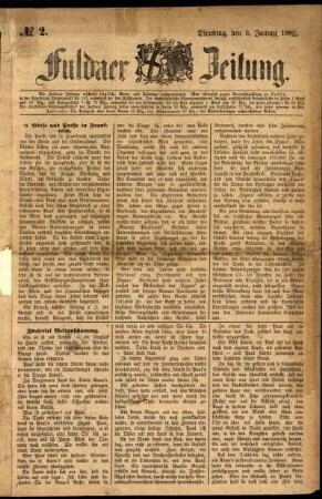 Ausgabe vom Dienstag, den 03. Januar 1882.