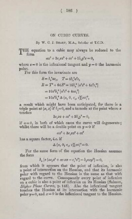 On cubic curves.