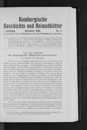 Dezember 1926. Nr. 4