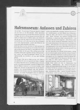 Hafenmuseum: Anfassen und Zuhören