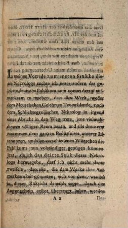 Nekrolog für Freunde deutscher Literatur : ... Stück, welches d. Verz. sämtl. im Jahr ... verstorbener dt. Schriftsteller u. ihrer Schriften enth, 3. 1793 (1797)