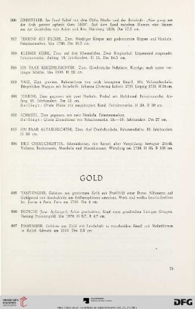 Gold (Nr. 605 - 607)