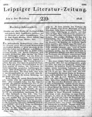 1815-10-02 : 239. Stück