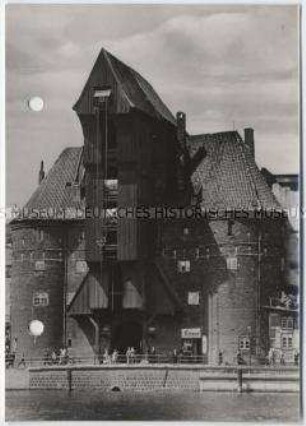 Danzig, Krantor an der Langen Brücke
