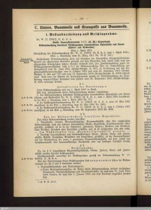 C. Linters, Baumwolle und Erzeugnisse aus Baumwolle