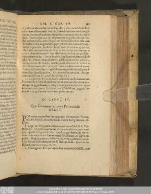 In Caput IV. Quo soluuntur rationes Parmenidis & Melissi.