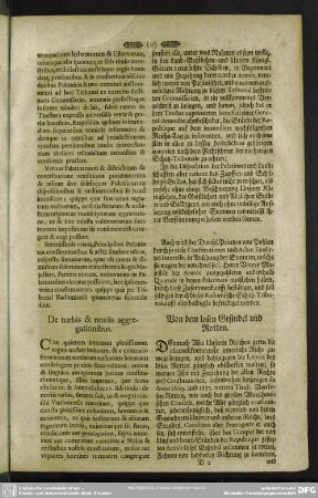 De turbis & noxiis aggregationibus