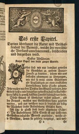115-122, Das erste Capitel