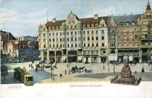 Leipzig: Johannisplatz mit Sachsenhof