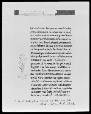 Augustinus, Enarrationes in Psalmos 1-50 — Initiale I, Folio 164 verso