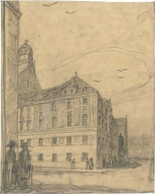 Fischer, Theodor; München; Polizeipräsidium - Perspektive