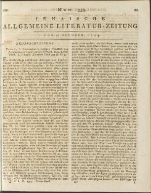Num. 258. Den 27. October 1804