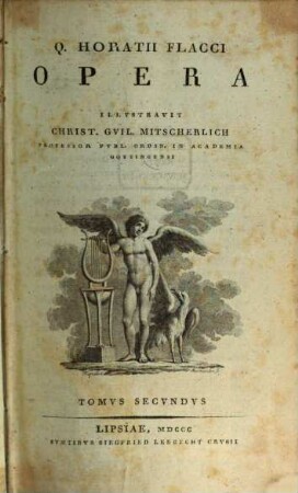 Q. Horatii Flacci Opera, Tomvs Secvndvs