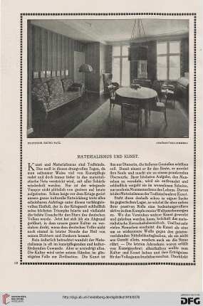 Materialismus und Kunst