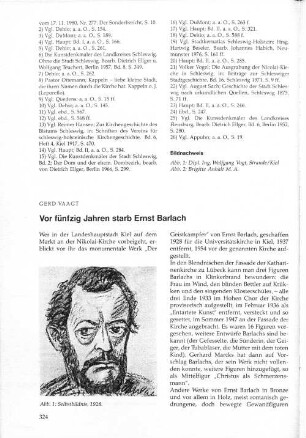 Vor fünfzig Jahren starb Ernst Barlach