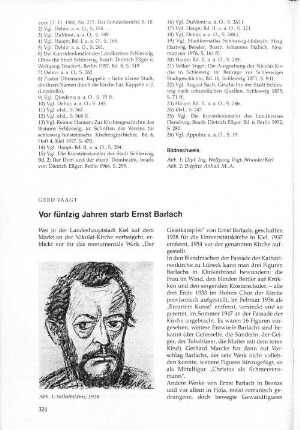 Vor fünfzig Jahren starb Ernst Barlach