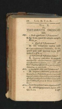 Tit. X. De Testamentis Ordinandis.