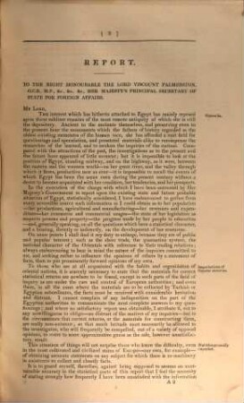 Report on Egypt and Candia