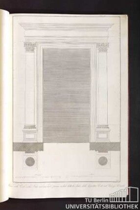Tav. 31 Una delle porte della sala nel secondo piano nobile detta la sala delle quattro porte nel Palazzo Ducale
