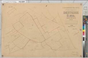 Diestedde (Wadersloh), Zusammenlegung Diestedde, Übersichtskarte