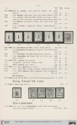 Neu-Caledonien (Nr. 678-685)